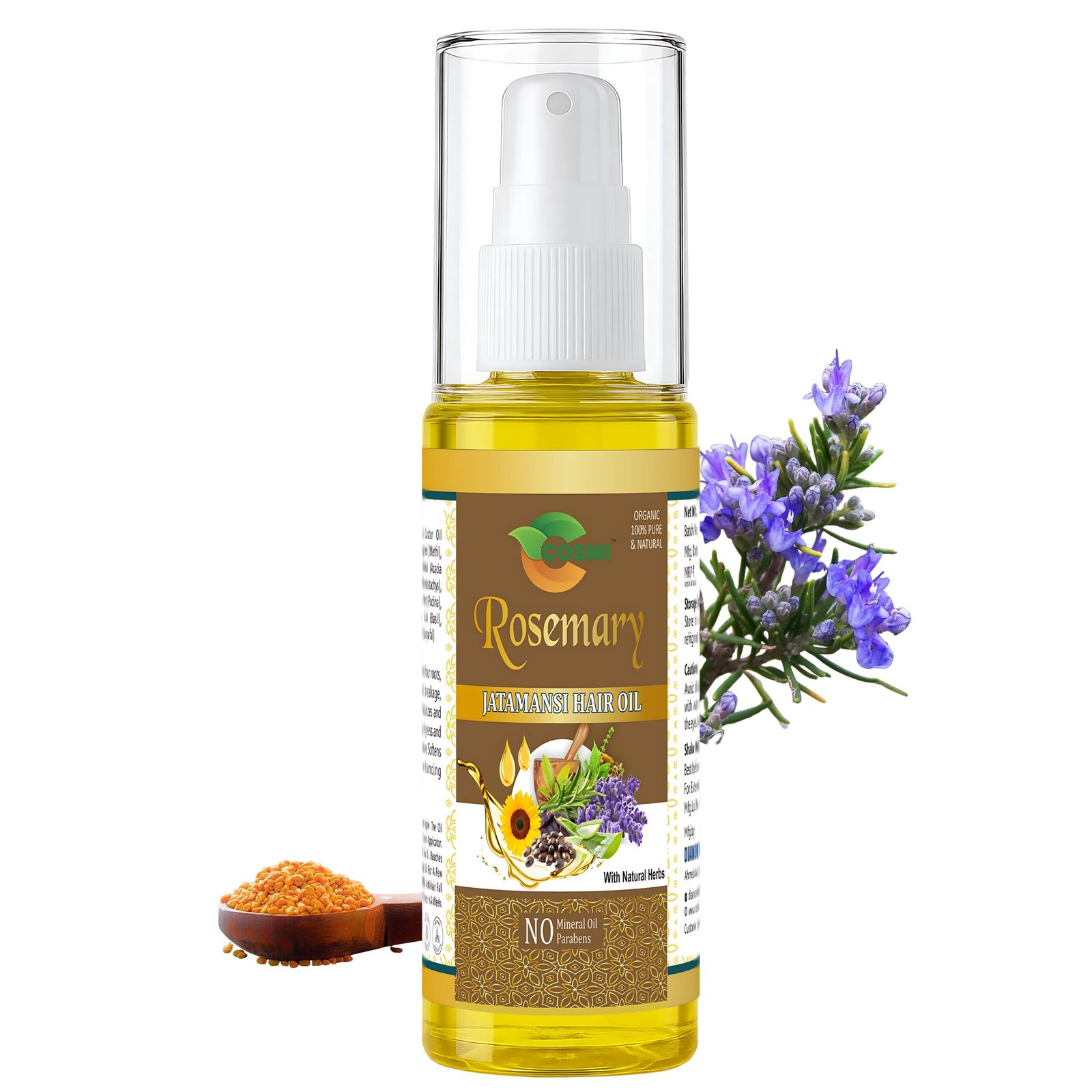 Cosmi Rosemary hair oil bottle 100ml